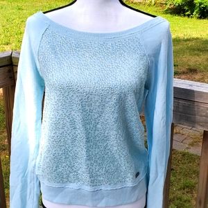 Low shoulder fashion sweat top